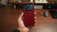 Load image into Gallery viewer, Limited Edition Heritage Red MagSafe Leather Case