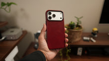 Load image into Gallery viewer, Limited Edition Heritage Red MagSafe Leather Case