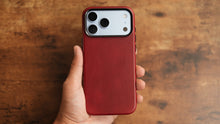Load image into Gallery viewer, Limited Edition Heritage Red MagSafe Leather Case