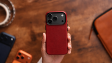 Load image into Gallery viewer, Limited Edition Heritage Red MagSafe Leather Case