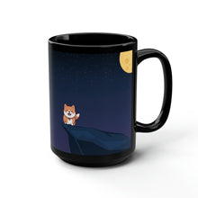 Load image into Gallery viewer, (Doge Dog Night) Black Ceramic Mug, 15oz
