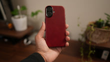 Load image into Gallery viewer, Limited Edition Heritage Red MagSafe Leather Case
