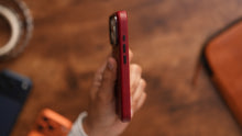 Load image into Gallery viewer, Limited Edition Heritage Red MagSafe Leather Case
