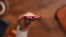 Load image into Gallery viewer, Limited Edition Heritage Red MagSafe Leather Case
