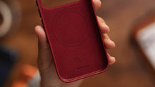 Load image into Gallery viewer, Limited Edition Heritage Red MagSafe Leather Case
