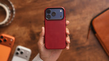 Load image into Gallery viewer, Limited Edition Heritage Red MagSafe Leather Case
