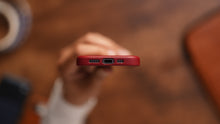 Load image into Gallery viewer, Limited Edition Heritage Red MagSafe Leather Case
