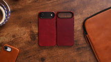 Load image into Gallery viewer, Limited Edition Heritage Red MagSafe Leather Case
