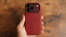 Load image into Gallery viewer, Limited Edition Heritage Red MagSafe Leather Case
