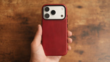 Load image into Gallery viewer, Limited Edition Heritage Red MagSafe Leather Case
