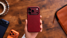 Load image into Gallery viewer, Limited Edition Heritage Red MagSafe Leather Case
